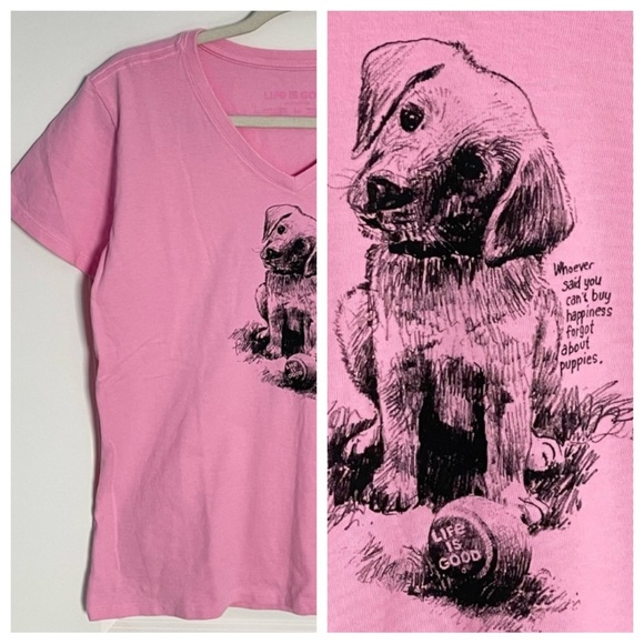 New! Life is Good crusher short sleeve puppy dog t-shirt 35281 - Picture 1 of 10